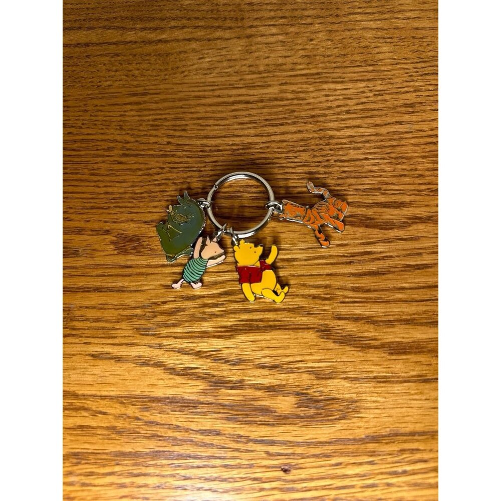 Vintage Winnie the Pooh Key Chain charms metal Disney